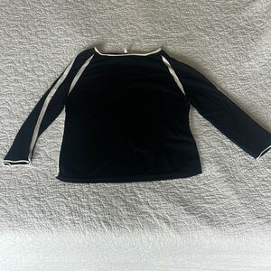 Moth Black and White Top